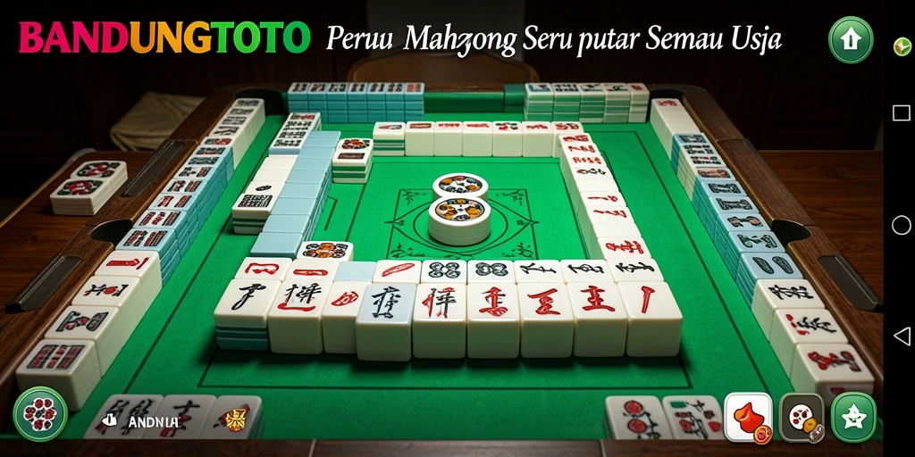 Screenshot utama BANDUNGTOTO menampilkan gameplay Mahjong yang menarik.
