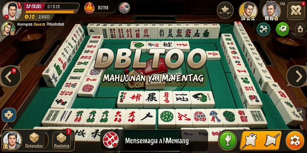 Screenshot gameplay DBLTOTO menunjukkan momen seru dalam permainan Mahjong.