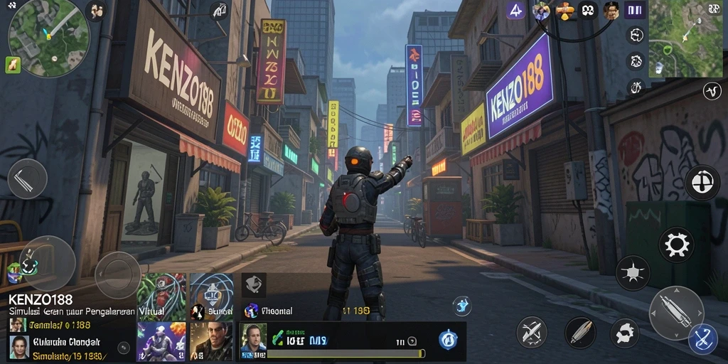 Tampilan gameplay KENZO188 yang memukau dan interaktif.