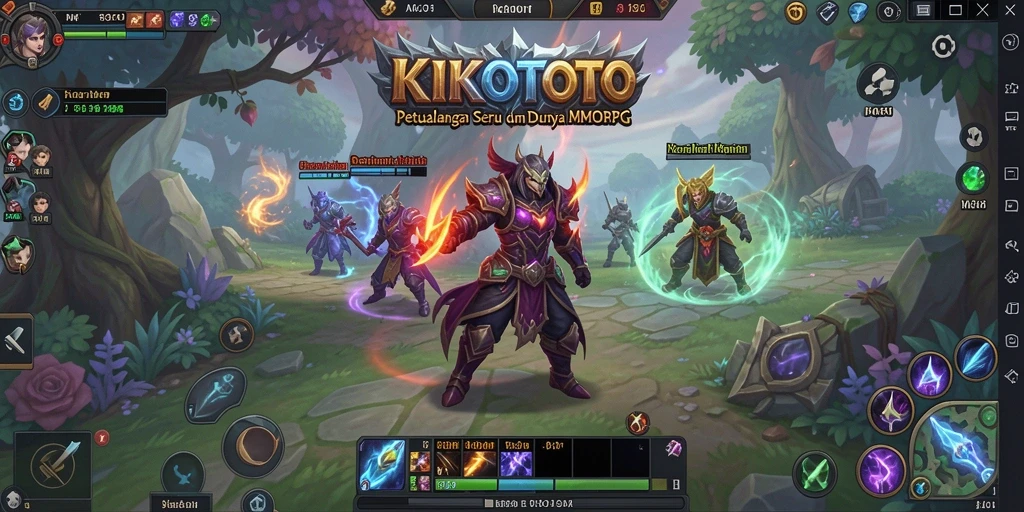 Tampilan gameplay KIKOTOTO yang mendebarkan dan penuh aksi.
