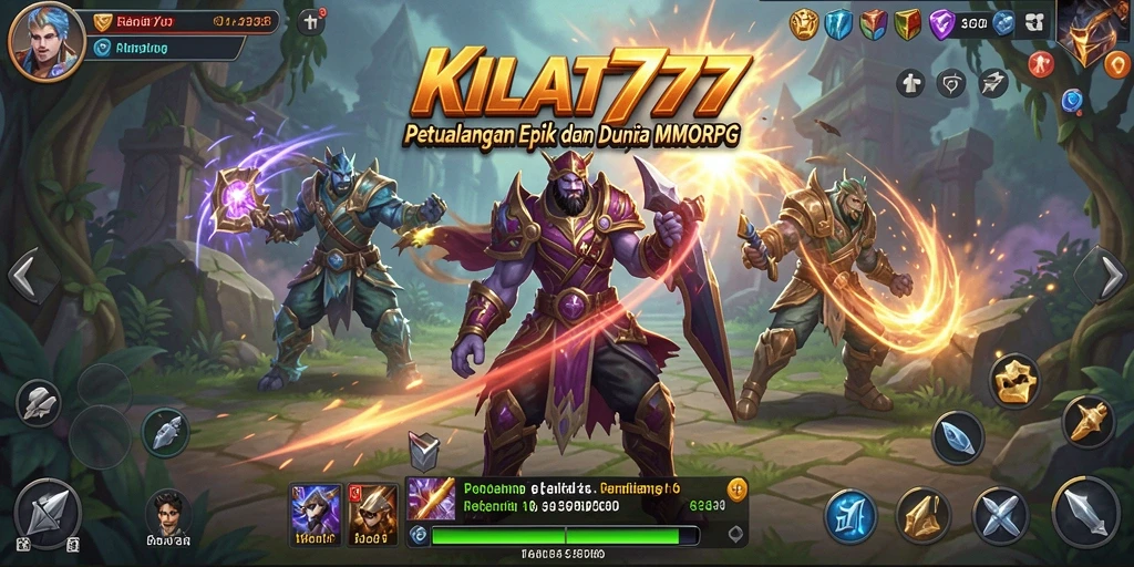 Screenshot gameplay KILAT777 menampilkan aksi seru dalam pertempuran.