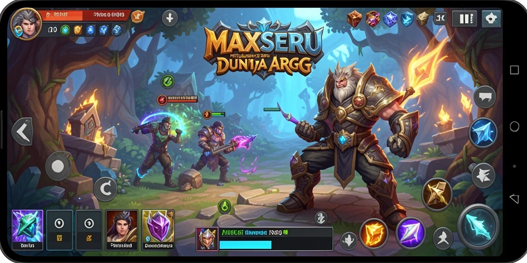 Tangkapan layar aksi seru dari MAXSERU dengan pertarungan epik.