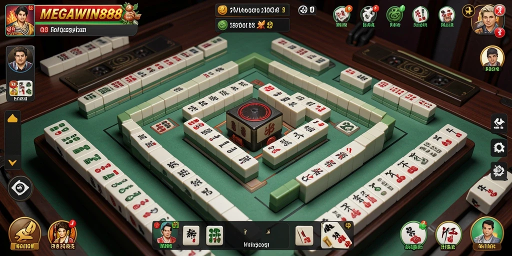 Screenshot dari gameplay seru MEGAWIN888 Mahjong.