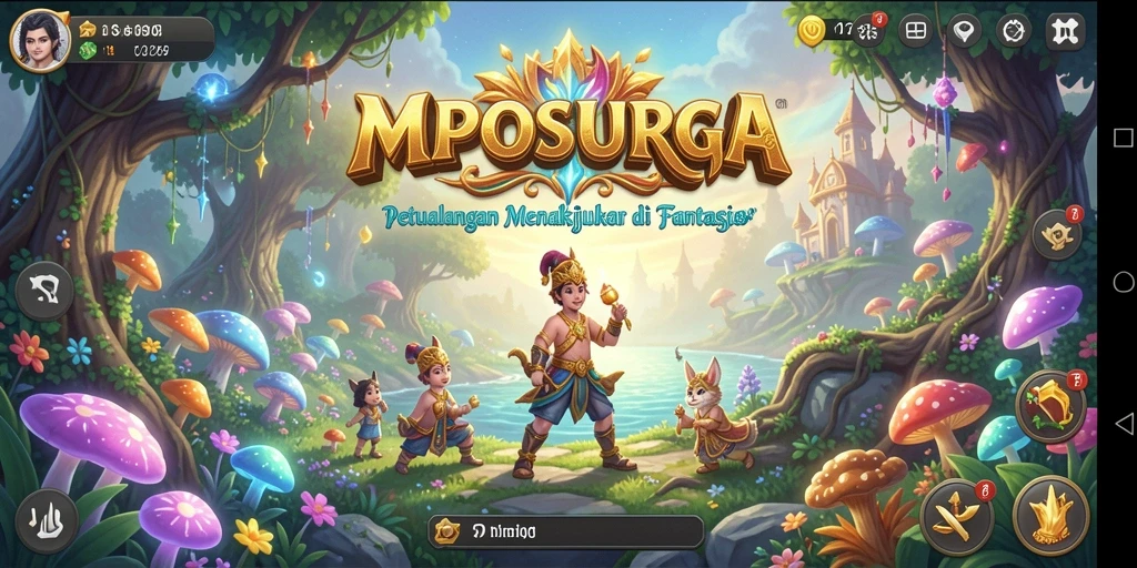 Tampilan gameplay MPOSURGA menampilkan petualangan yang menegangkan dan grafis yang fantastis.