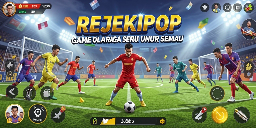 Tampilan permainan <strong>REJEKIPOP</strong> yang memukau dengan grafik olahraga realistis.