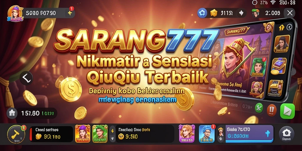 Tampilan gameplay menarik dari SARANG777 dengan aksi QiuQiu yang seru.