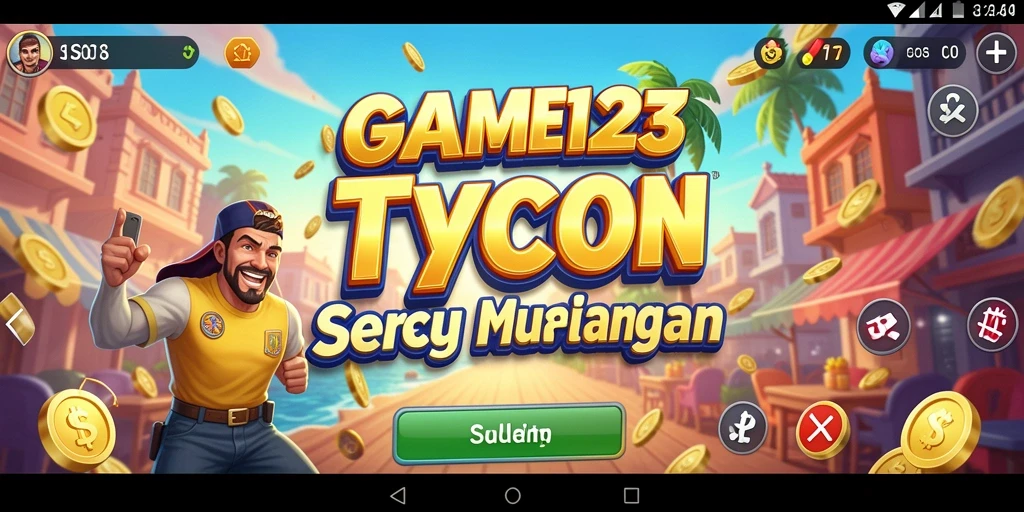 Screenshot menunjukkan momen seru dalam mengelola bisnis Tycoon.