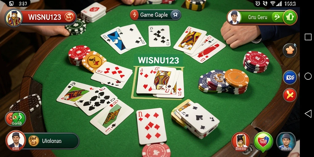Gameplay seru Gaple dengan pemain dari seluruh Indonesia.