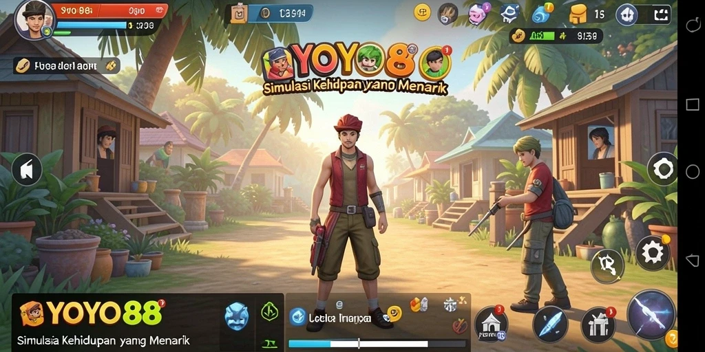 Tampilan gameplay menarik dari YOYO88 yang menonjolkan interaksi karakter.